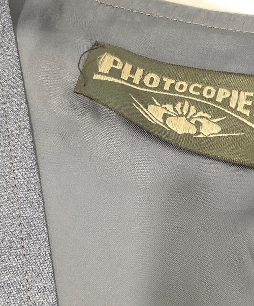 PHOTOCOPIEU（フォトコピュー）PHOTOCOPIEU (フォトコピュー) VAREUSE NATHALIE / ヴァルーズ トロピカルウールVネックベスト　241NTL グレー サイズ:TUの古着・服飾アイテム