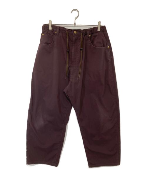 sillage（シアージ）sillage (シアージ) タックワイドパンツ ブラウン サイズ:Fの古着・服飾アイテム