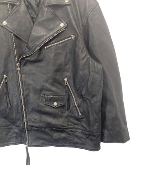 MAISON SPECIAL（メゾンスペシャル）MAISON SPECIAL (メゾンスペシャル) Leather Riders Jacket（レザーライダースジャケット）　21232215202 ブラック サイズ:38の古着・服飾アイテム