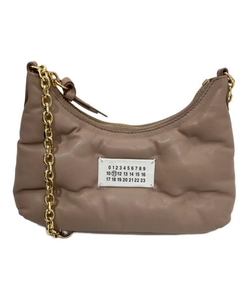 Maison Margiela（メゾンマルジェラ）Maison Margiela (メゾンマルジェラ) GLAMSLAM HOBO（グラムスラム ジップ マイクロ ショルダーバッグ）　SB1WG0021 ベージュの古着・服飾アイテム