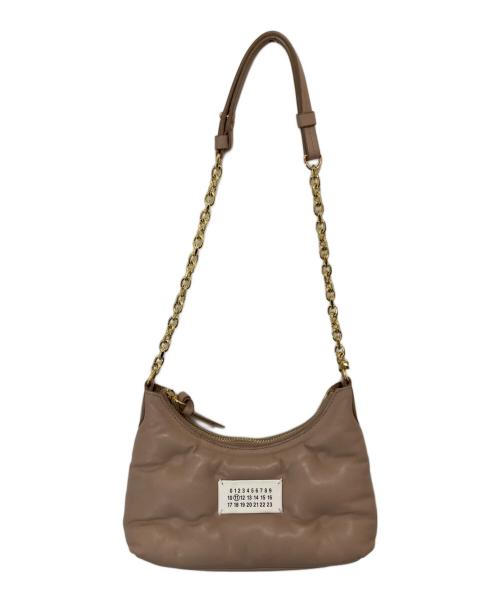 Maison Margiela（メゾンマルジェラ）Maison Margiela (メゾンマルジェラ) GLAMSLAM HOBO（グラムスラム ジップ マイクロ ショルダーバッグ）　SB1WG0021 ベージュの古着・服飾アイテム