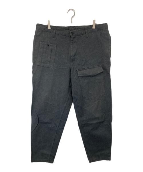 BLACK Scandal Yohji Yamamoto（ブラックスキャンダルヨウジヤマモト）BLACK Scandal Yohji Yamamoto (ブラックスキャンダルヨウジヤマモト) DRAWSTRING WORK PANTS　(ドローストリングノータックワークパンツ)　HJ-P96-041 グレー サイズ:3の古着・服飾アイテム