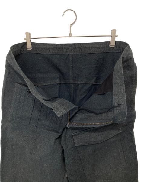 BLACK Scandal Yohji Yamamoto（ブラックスキャンダルヨウジヤマモト）BLACK Scandal Yohji Yamamoto (ブラックスキャンダルヨウジヤマモト) DRAWSTRING WORK PANTS　(ドローストリングノータックワークパンツ)　HJ-P96-041 グレー サイズ:3の古着・服飾アイテム