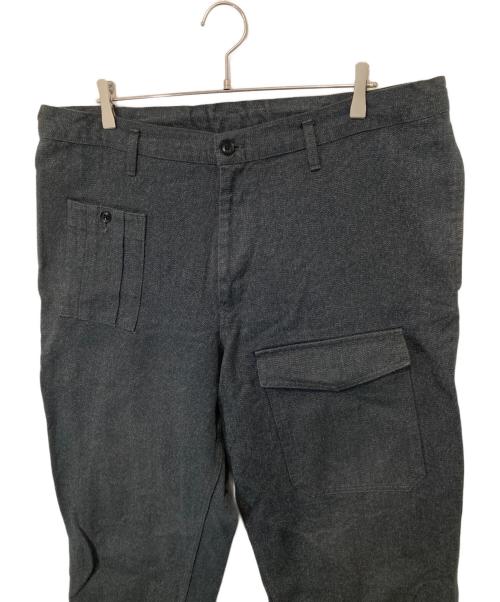 BLACK Scandal Yohji Yamamoto（ブラックスキャンダルヨウジヤマモト）BLACK Scandal Yohji Yamamoto (ブラックスキャンダルヨウジヤマモト) DRAWSTRING WORK PANTS　(ドローストリングノータックワークパンツ)　HJ-P96-041 グレー サイズ:3の古着・服飾アイテム