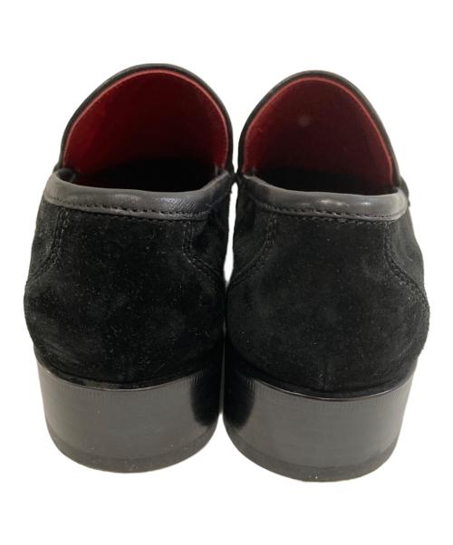Salvatore Ferragamo（サルヴァトーレ フェラガモ）Salvatore Ferragamo (サルヴァトーレ フェラガモ) ガンチーニ ビットスウェードローファー　 Suede loafers ブラック サイズ:6.5の古着・服飾アイテム