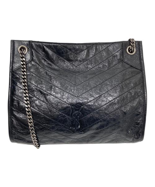 Yves Saint Laurent（イヴサンローラン）Yves Saint Laurent (イヴサンローラン) ニキ ショッパー チェーントート　PMR577999 ブラックの古着・服飾アイテム