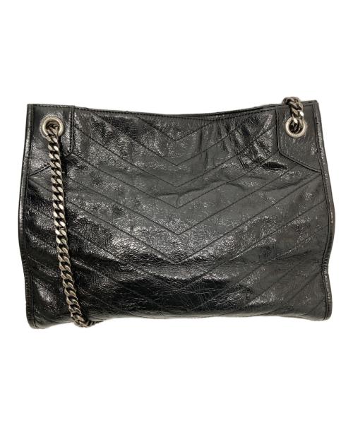 Yves Saint Laurent（イヴサンローラン）Yves Saint Laurent (イヴサンローラン) ニキ ショッパー チェーントート　PMR577999 ブラックの古着・服飾アイテム