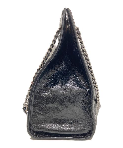 Yves Saint Laurent（イヴサンローラン）Yves Saint Laurent (イヴサンローラン) ニキ ショッパー チェーントート　PMR577999 ブラックの古着・服飾アイテム