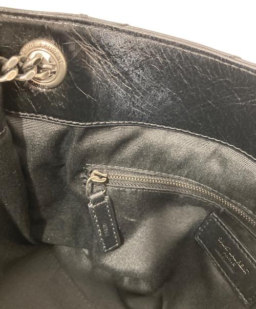 Yves Saint Laurent（イヴサンローラン）Yves Saint Laurent (イヴサンローラン) ニキ ショッパー チェーントート　PMR577999 ブラックの古着・服飾アイテム