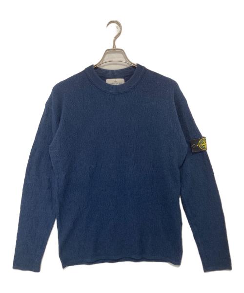 STONE ISLAND（ストーンアイランド）STONE ISLAND (ストーンアイランド) パイル コットン サマー ニット セーター　PILE COTTON SUMMER KNIT　7015524D5 ネイビー サイズ:Sの古着・服飾アイテム