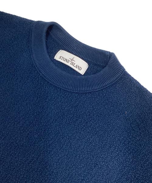 STONE ISLAND（ストーンアイランド）STONE ISLAND (ストーンアイランド) パイル コットン サマー ニット セーター　PILE COTTON SUMMER KNIT　7015524D5 ネイビー サイズ:Sの古着・服飾アイテム