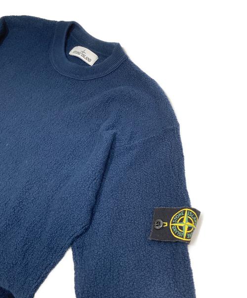 STONE ISLAND（ストーンアイランド）STONE ISLAND (ストーンアイランド) パイル コットン サマー ニット セーター　PILE COTTON SUMMER KNIT　7015524D5 ネイビー サイズ:Sの古着・服飾アイテム