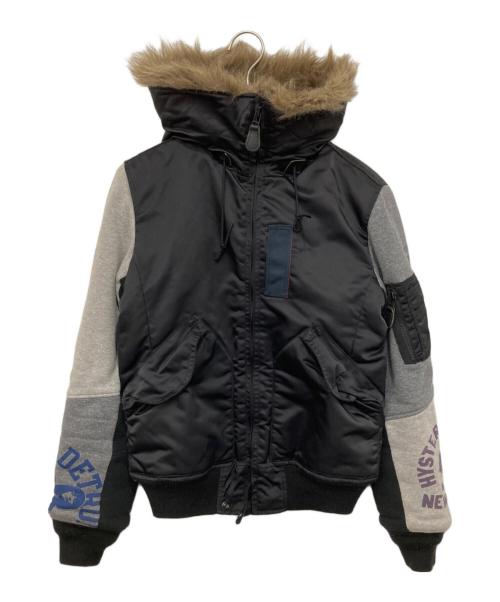 Hysteric Glamour（ヒステリックグラマー）Hysteric Glamour (ヒステリックグラマー) N-2Bミリタリージャケット 0143AB06 ブラック サイズ:FREEの古着・服飾アイテム