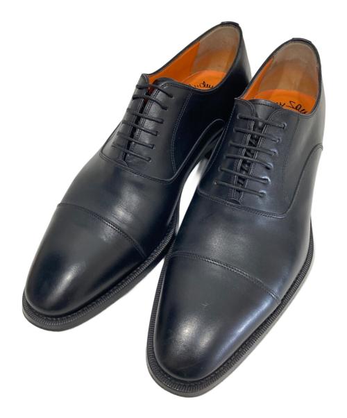 Santoni（サントーニ）Santoni (サントーニ) QUEEN CLASSICO (クインクラシコ) 別注 ストレートチップシューズ 5582　/　内羽根式 レザーシューズ ブラック サイズ:7 1/2の古着・服飾アイテム