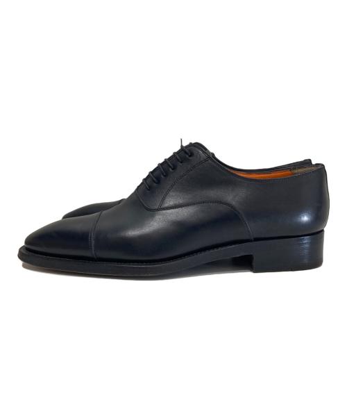 Santoni（サントーニ）Santoni (サントーニ) QUEEN CLASSICO (クインクラシコ) 別注 ストレートチップシューズ 5582　/　内羽根式 レザーシューズ ブラック サイズ:7 1/2の古着・服飾アイテム