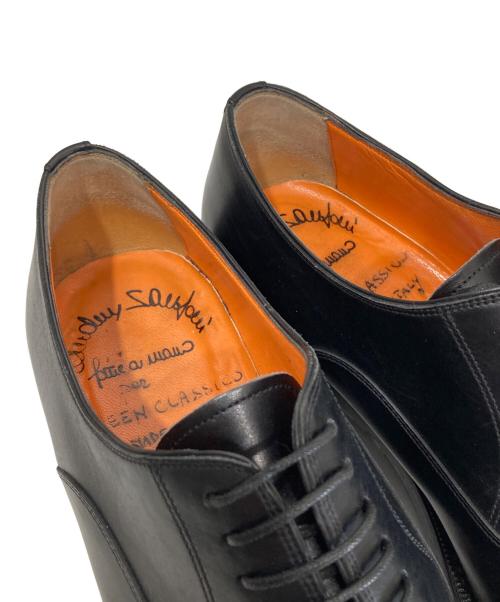 Santoni（サントーニ）Santoni (サントーニ) QUEEN CLASSICO (クインクラシコ) 別注 ストレートチップシューズ 5582　/　内羽根式 レザーシューズ ブラック サイズ:7 1/2の古着・服飾アイテム