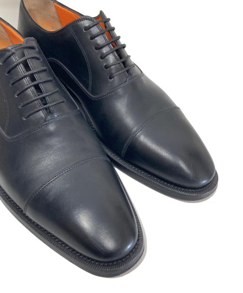 Santoni（サントーニ）Santoni (サントーニ) QUEEN CLASSICO (クインクラシコ) 別注 ストレートチップシューズ 5582　/　内羽根式 レザーシューズ ブラック サイズ:7 1/2の古着・服飾アイテム