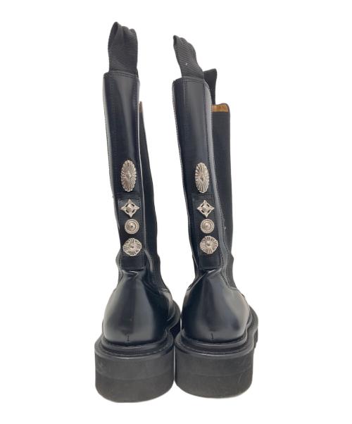 TOGA PULLA（トーガ プルラ）TOGA PULLA (トーガ プルラ) SIDE GORE BOOTS HIGH（サイドゴアブーツ ハイ）/ チェルシーブーツ  09216 ブラック サイズ:37の古着・服飾アイテム