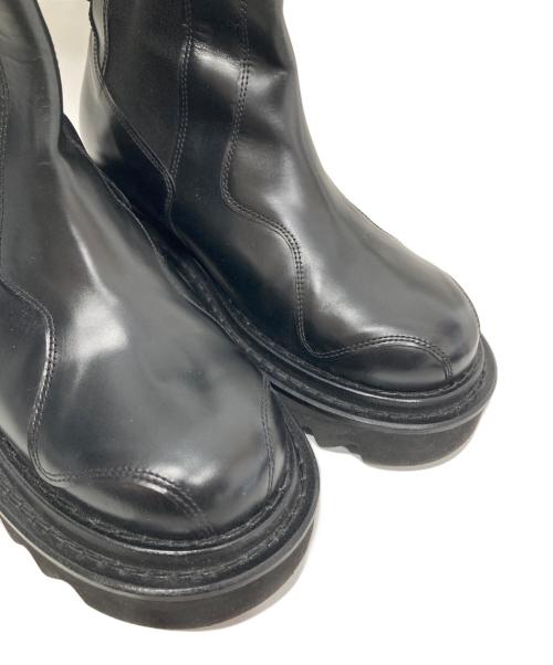 TOGA PULLA（トーガ プルラ）TOGA PULLA (トーガ プルラ) SIDE GORE BOOTS HIGH（サイドゴアブーツ ハイ）/ チェルシーブーツ  09216 ブラック サイズ:37の古着・服飾アイテム
