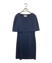 Maison Margiela（メゾンマルジェラ）の古着「ケープミニワンピース S31CT0489　ノースリーブワンピース」｜ネイビー