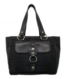 BVLGARI（ブルガリ）の古着「ロゴマニアハンドバッグ」｜ブラック