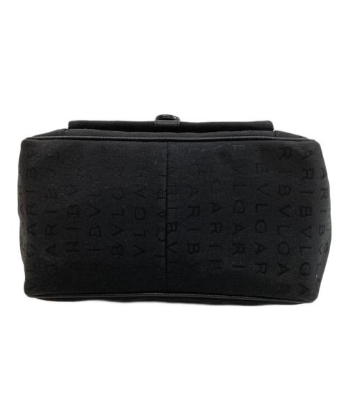 BVLGARI（ブルガリ）BVLGARI (ブルガリ) ロゴマニアハンドバッグ ブラックの古着・服飾アイテム