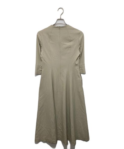 Audire（アウディーレ）Audire (アウディーレ) Catherine flare dress（キャサリンフレアドレス）ワンピース　AD3RD-0905 ベージュ サイズ:Sの古着・服飾アイテム