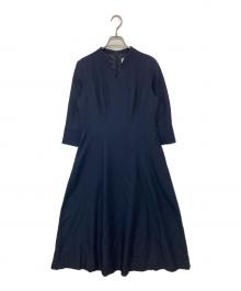 Audire（アウディーレ）の古着「Catherine flare dress　キャサリンフレアドレス」｜ネイビー