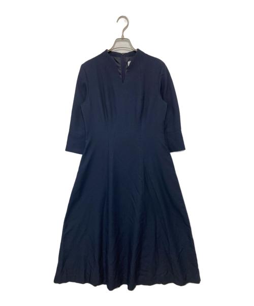 Audire（アウディーレ）Audire (アウディーレ) Catherine flare dress　キャサリンフレアドレス ネイビー サイズ:Ｍの古着・服飾アイテム