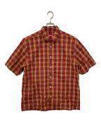 SUPREMEシュプリーム）の古着「25SS Mini Plaid S／S Shirt/25SSミニプレイドS／Sシャツ」｜レッド