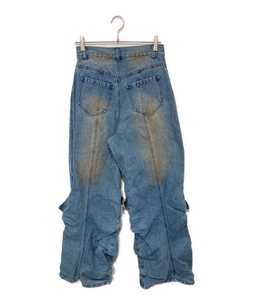 PRANK PROJECT（プランクプロジェクト）PRANK PROJECT (プランクプロジェクト) Faux Boots Denim　ギャザー　フェイクブーツデニム　31251465610 インディゴ サイズ:38の古着・服飾アイテム