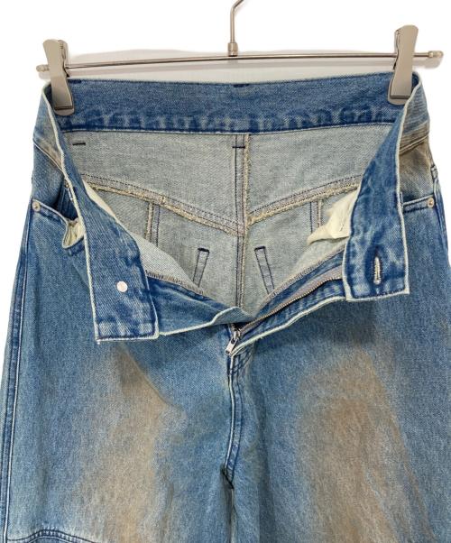 PRANK PROJECT（プランクプロジェクト）PRANK PROJECT (プランクプロジェクト) Faux Boots Denim　ギャザー　フェイクブーツデニム　31251465610 インディゴ サイズ:38の古着・服飾アイテム