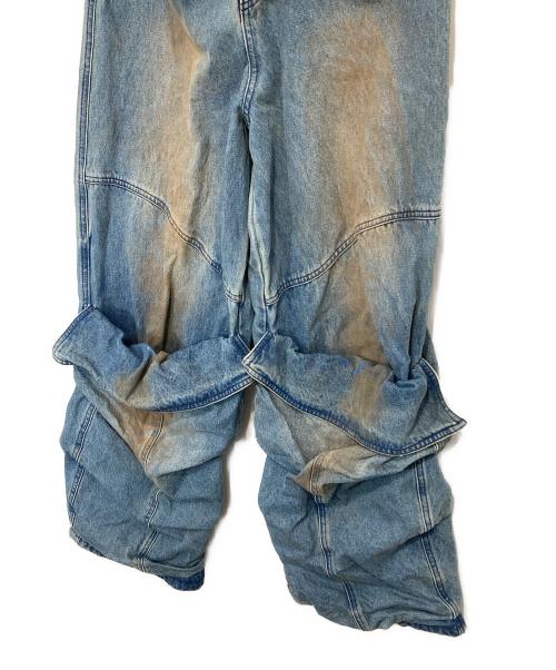 PRANK PROJECT（プランクプロジェクト）PRANK PROJECT (プランクプロジェクト) Faux Boots Denim　ギャザー　フェイクブーツデニム　31251465610 インディゴ サイズ:38の古着・服飾アイテム