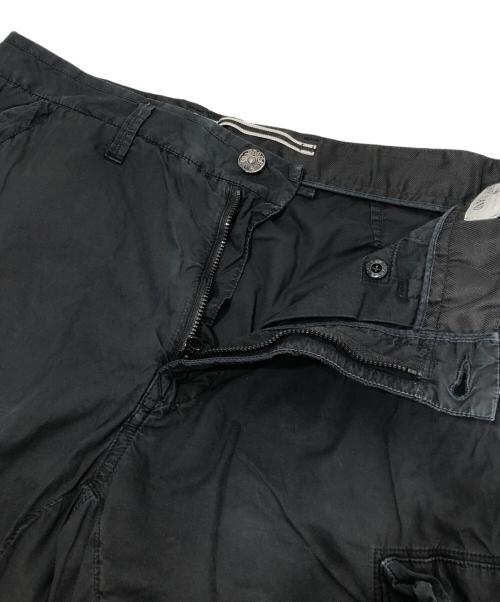 STONE ISLAND（ストーンアイランド）STONE ISLAND (ストーンアイランド) コットンパンツ　ワイドカーゴパンツ　COTTON WIDE CARGO PANTS　761532003 ブラック サイズ:W31の古着・服飾アイテム