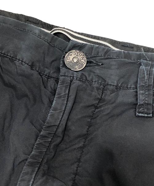 STONE ISLAND（ストーンアイランド）STONE ISLAND (ストーンアイランド) コットンパンツ　ワイドカーゴパンツ　COTTON WIDE CARGO PANTS　761532003 ブラック サイズ:W31の古着・服飾アイテム