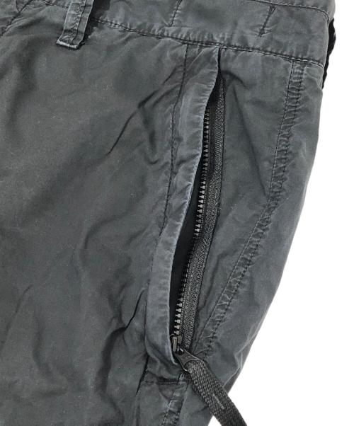 STONE ISLAND（ストーンアイランド）STONE ISLAND (ストーンアイランド) コットンパンツ　ワイドカーゴパンツ　COTTON WIDE CARGO PANTS　761532003 ブラック サイズ:W31の古着・服飾アイテム