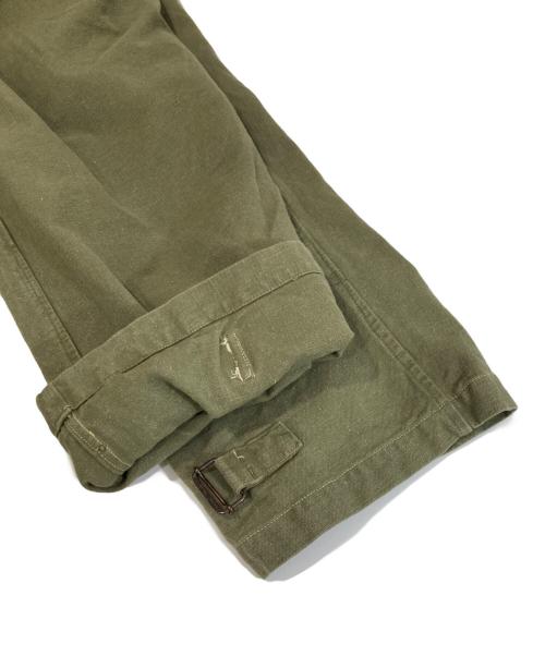 French Army（フランス軍）French Army (フランス軍) M-35 ベルテッドモーターサイクルパンツ グリーン サイズ:不明の古着・服飾アイテム