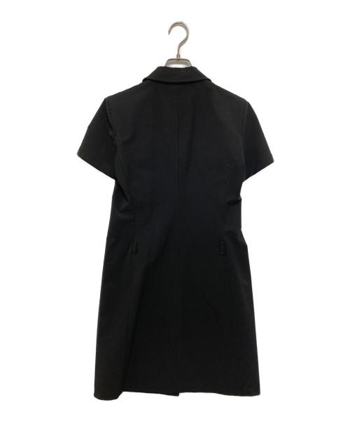 PRADA（プラダ）PRADA (プラダ) ストレッチワンピース　半袖ワンピース ブラック サイズ:42の古着・服飾アイテム