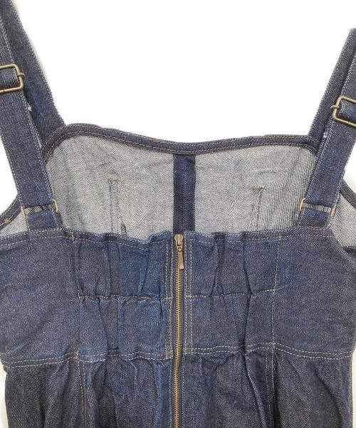 OBLI（オブリ）OBLI (オブリ) デニムフレアワンピース インディゴ サイズ:０の古着・服飾アイテム