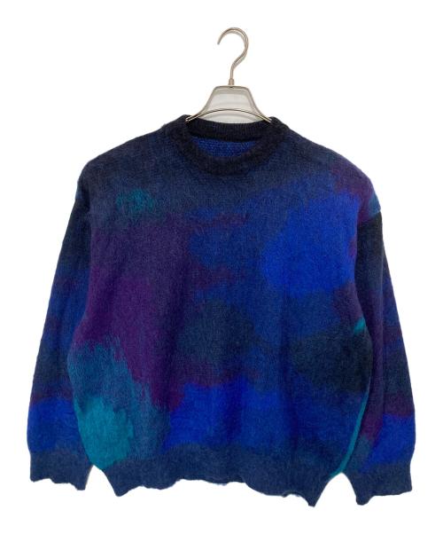 stein（シュタイン）stein (シュタイン) OVERSIZED GRADATION MOHAIR LS オーバーサイズド グラデーション モヘア エルエス ST.698 ネイビー サイズ:Sの古着・服飾アイテム