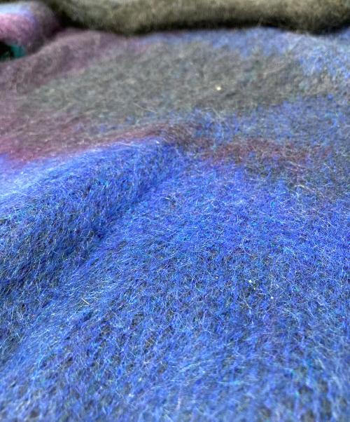 stein（シュタイン）stein (シュタイン) OVERSIZED GRADATION MOHAIR LS オーバーサイズド グラデーション モヘア エルエス ST.698 ネイビー サイズ:Sの古着・服飾アイテム