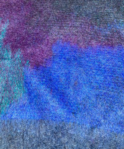 stein（シュタイン）stein (シュタイン) OVERSIZED GRADATION MOHAIR LS オーバーサイズド グラデーション モヘア エルエス ST.698 ネイビー サイズ:Sの古着・服飾アイテム