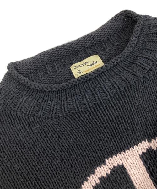 Mcmachan Woolen（マクマーンウーレン）Mcmachan Woolen (マクマーンウーレン) ピースマークニット ブラック サイズ:記載なしの古着・服飾アイテム