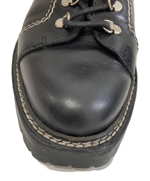 GUCCI（グッチ）GUCCI (グッチ) レザートレッキングブーツ　LEATHER HIKING BOOTS ブラック サイズ:5の古着・服飾アイテム