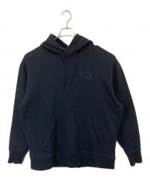 Y-3（ワイスリー）の古着「M CLASSIC CHEST LOGO HOODIE　Mクラシックチェストロゴフーディー　パーカー」｜ブラック