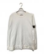 STONE ISLANDストーンアイランド）の古着「HEAVY COTTON JERSEY GARMENT DYED  ヘヴィー コットン ジャージー / ガーメントダイ / クルーネックスウェット 761563750」｜ホワイト