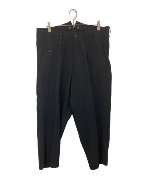 Yohji Yamamoto pour homme（ヨウジヤマモト プールオム）Yohji Yamamoto pour homme (ヨウジヤマモト プールオム) ARMY GABARDINE POCKET PANTS ウールパンツ 22AW HE-P22-101 ブラック サイズ:2の古着・服飾アイテム