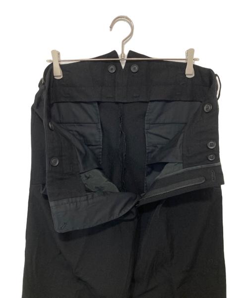 Yohji Yamamoto pour homme（ヨウジヤマモト プールオム）Yohji Yamamoto pour homme (ヨウジヤマモト プールオム) ARMY GABARDINE POCKET PANTS ウールパンツ 22AW HE-P22-101 ブラック サイズ:2の古着・服飾アイテム