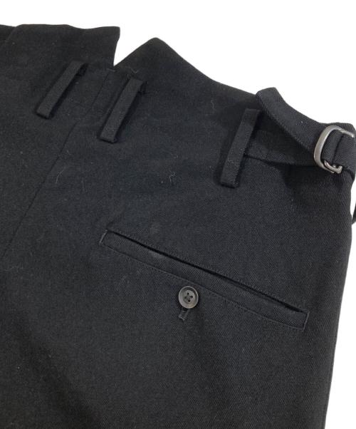 Yohji Yamamoto pour homme（ヨウジヤマモト プールオム）Yohji Yamamoto pour homme (ヨウジヤマモト プールオム) ARMY GABARDINE POCKET PANTS ウールパンツ 22AW HE-P22-101 ブラック サイズ:2の古着・服飾アイテム