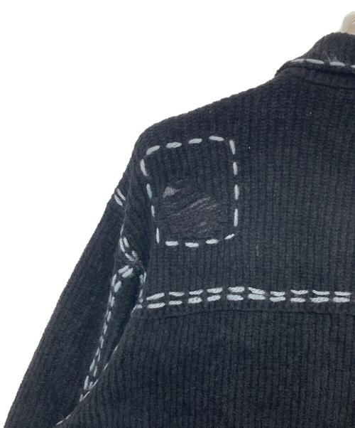 NEIGHBORHOOD（ネイバーフッド）NEIGHBORHOOD (ネイバーフッド) PHINGERIN (フィンガリン) PG1 SAVAGE KNITニットカーディガン　PD-242-NH-KN-011 ブラック サイズ:Lの古着・服飾アイテム